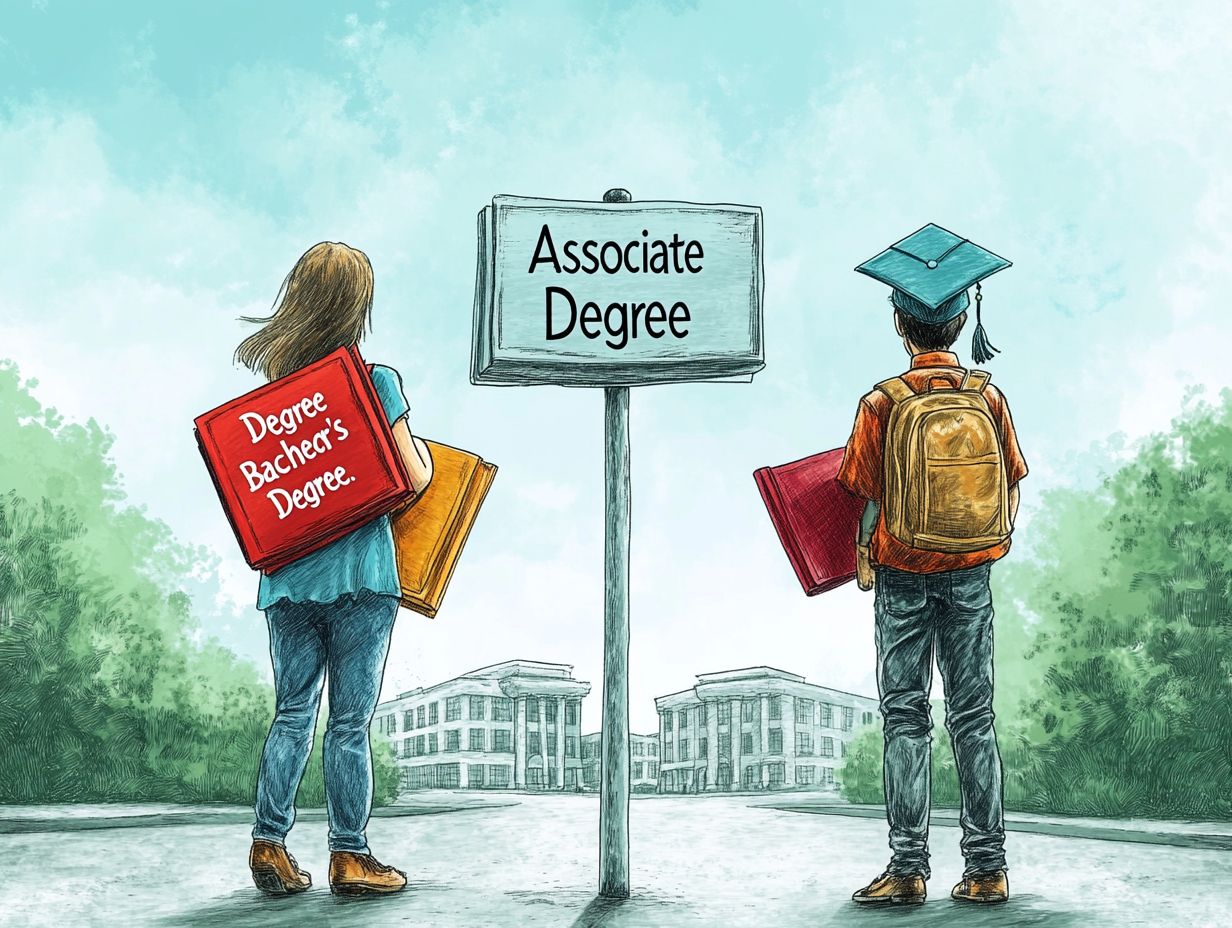 What are the advantages of choosing an associate degree?