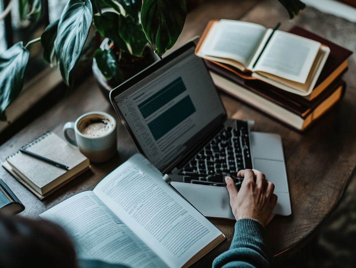 A student receiving support services during their online studies