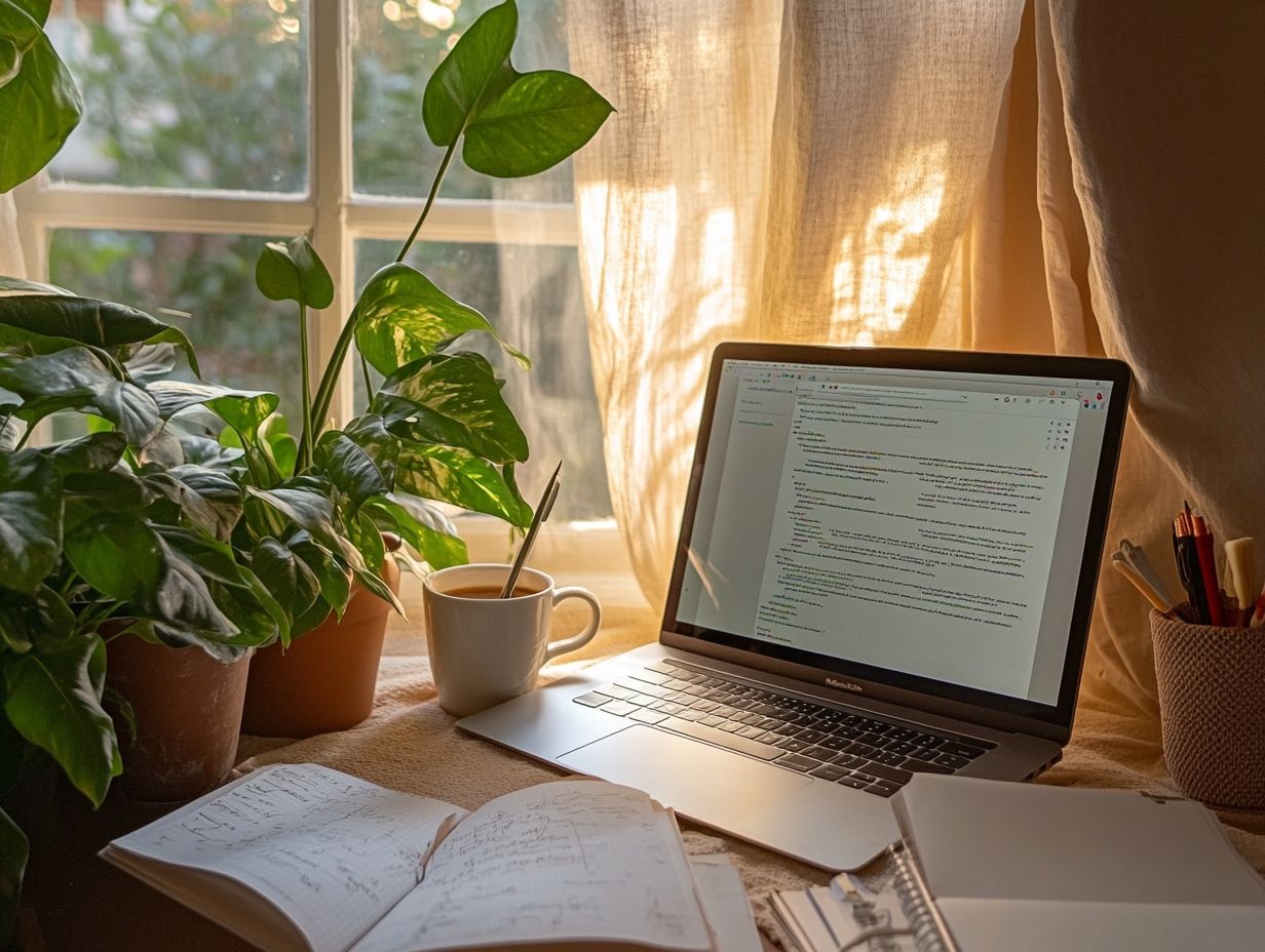 A student engaging with online tutoring services