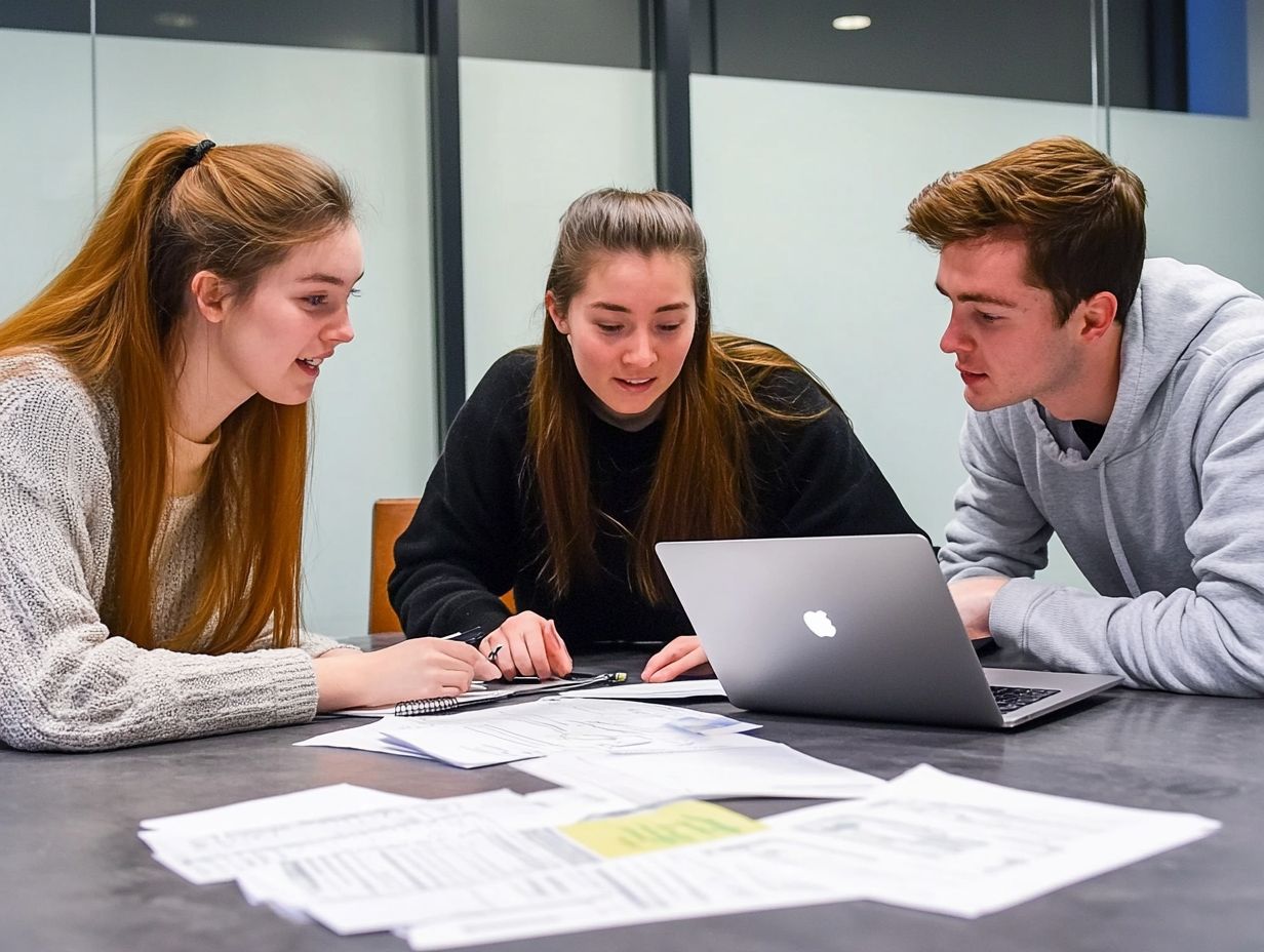 Student reviewing financial aid eligibility