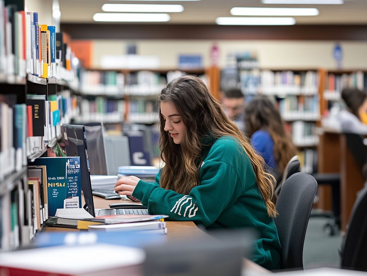 Graphic showing popular fields of study for associate degrees