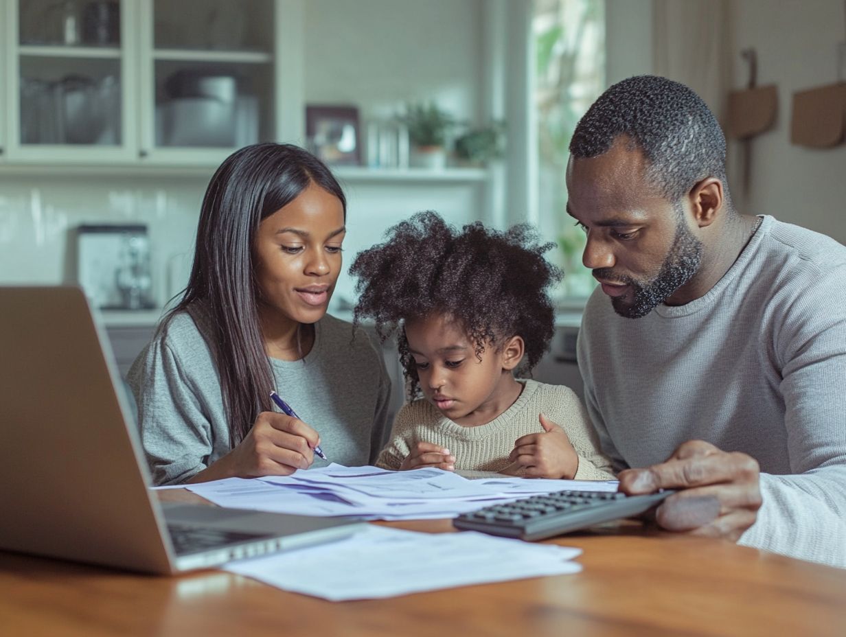 Parents collaborating with financial aid offices for college support