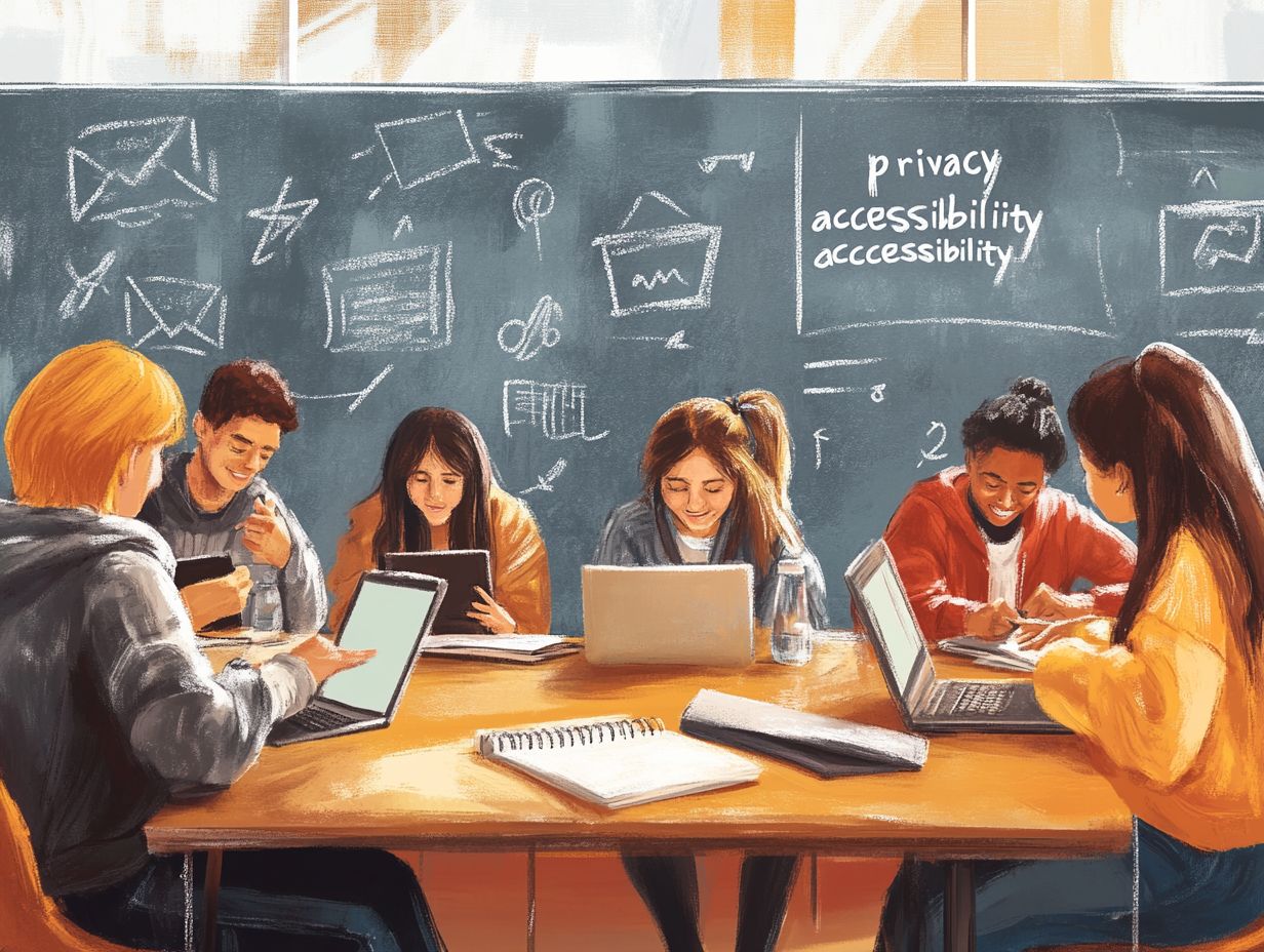 Graphic illustrating accessibility and inclusivity in online education